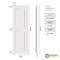 Ekena Millwork True Fit PVC Two Equal Raised Panel Shutters, Primed, 12"W x 42"H TFP101RPF12X042PR - alternate 7